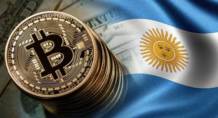 Объемы торгов биткоином в Аргентине